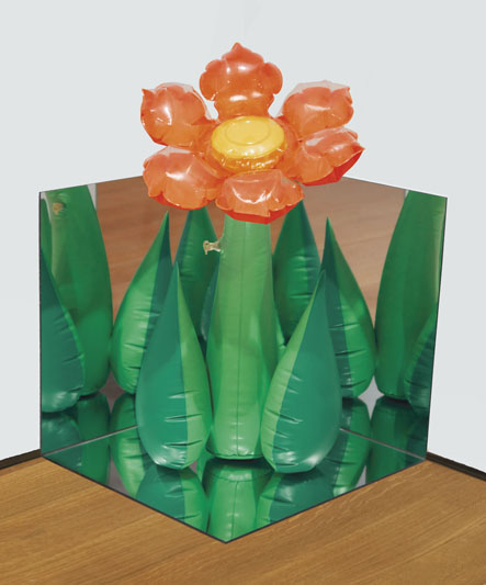 Inflatable Flower (Tall Orange) Corner 