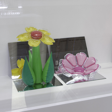 Inflatable Flowers (Tall Yellow, Short Pink)