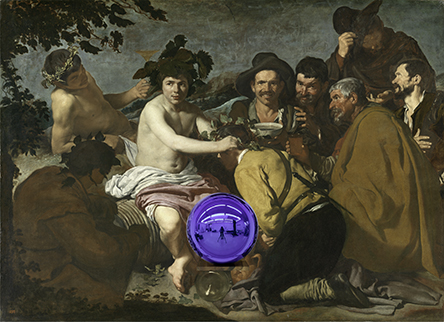 Gazing Ball (Velázquez Triumph of Bacchus)