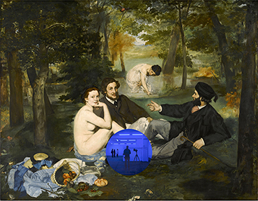 Gazing Ball (Manet Luncheon on the Grass)