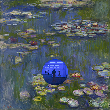 Gazing Ball (Monet Water Lilies)