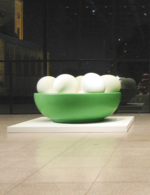 Bowl with Eggs (Green)