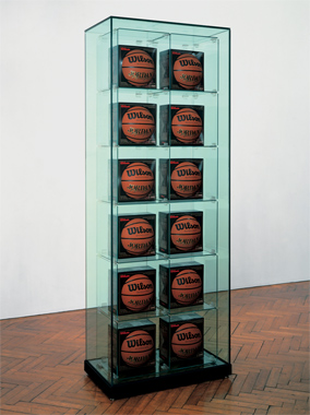 Encased - Two Rows (12 Wilson Michael Jordan Basketballs)