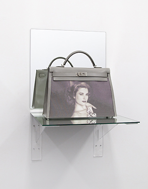 Kelly Bag Gray (Shelf) - Bag donated by HRH Princess Caroline of Hanover